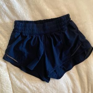 Lululemon size 2 running shorts navy blue